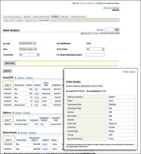 View Order Images Demo